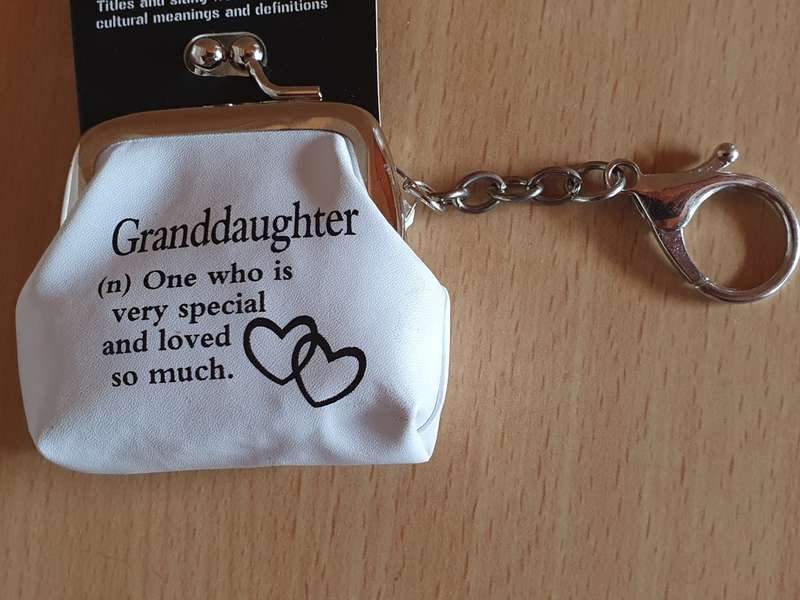 A Granddaughter Coin Purse/Keyring/Keychain (New condition)