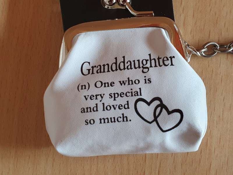 A Granddaughter Coin Purse/Keyring/Keychain (New condition)