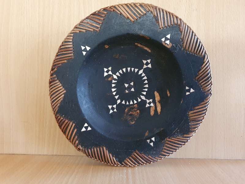 Round Wooden Wall Plate - width 20cm