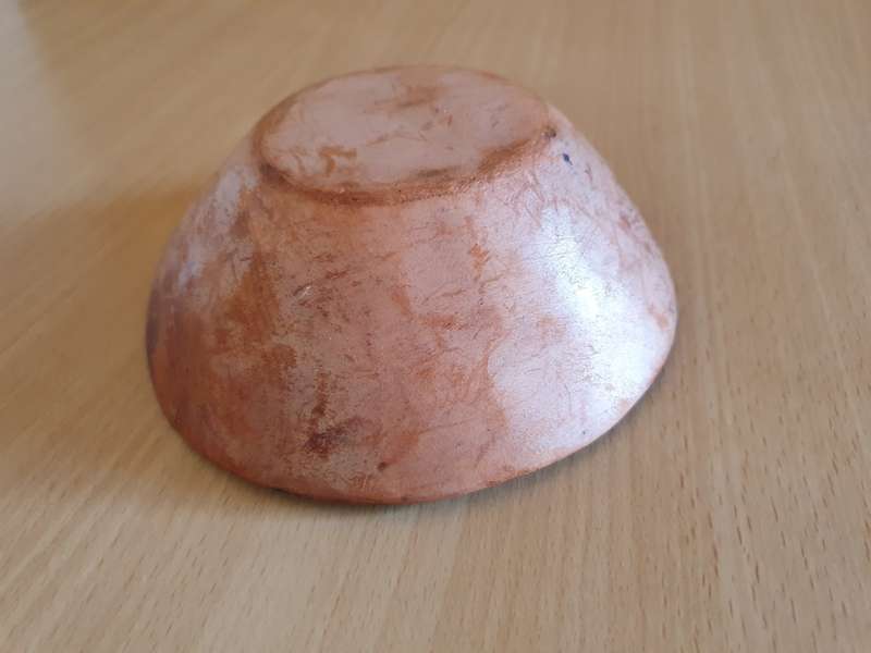Small Round Wooden Bowl - width 14cm height 5cm