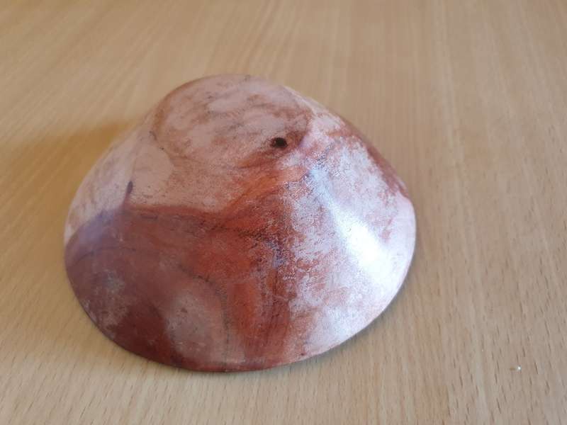 Small Round Wooden Bowl - width 14cm height 5cm