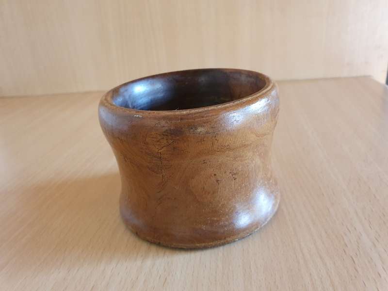 Round Wooden Bowl - width 10cm height 7cm