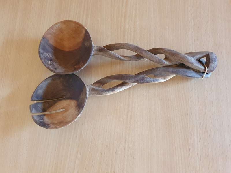 Set of Wooden Salad Servers