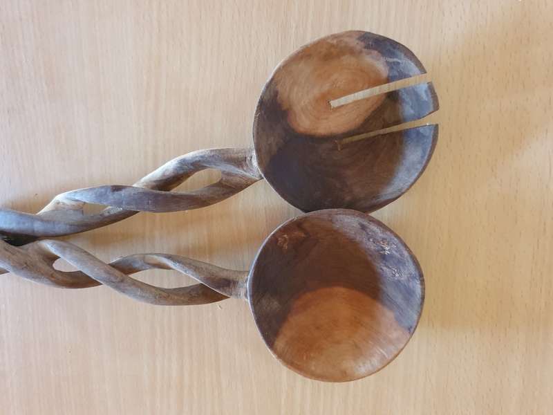 Set of Wooden Salad Servers