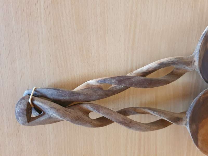 Set of Wooden Salad Servers
