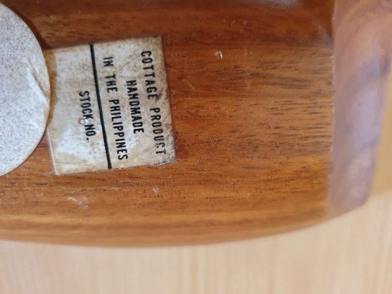 Wooden bowl - 18cm x 10cm height 6cm