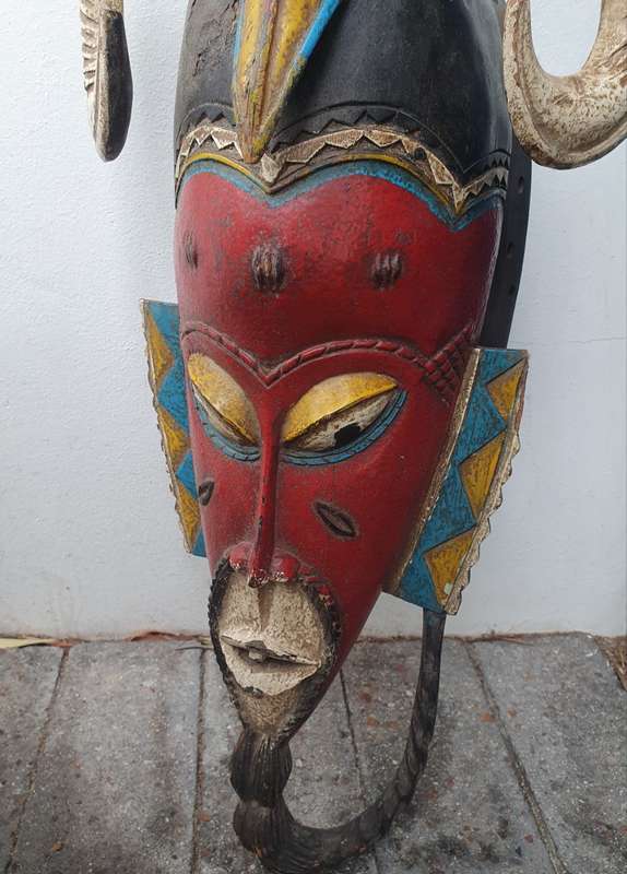 Carved Wooden African Mask