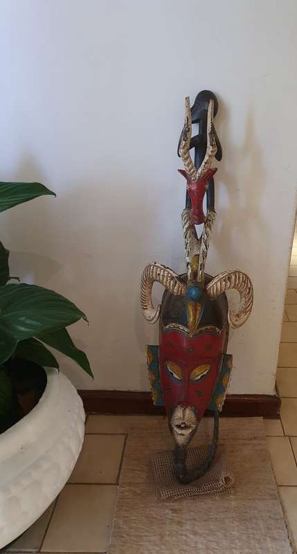 Carved Wooden African Mask