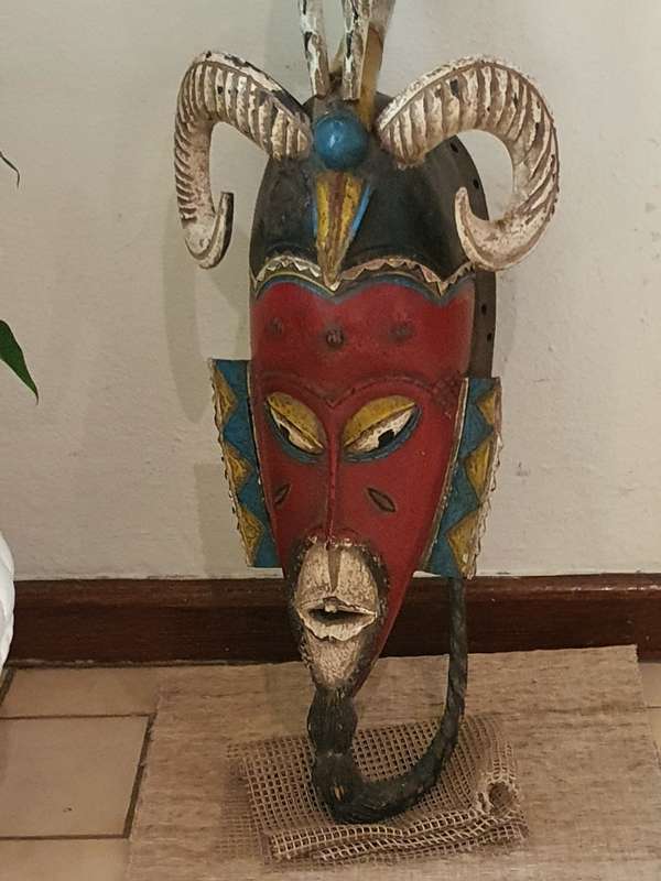 Carved Wooden African Mask