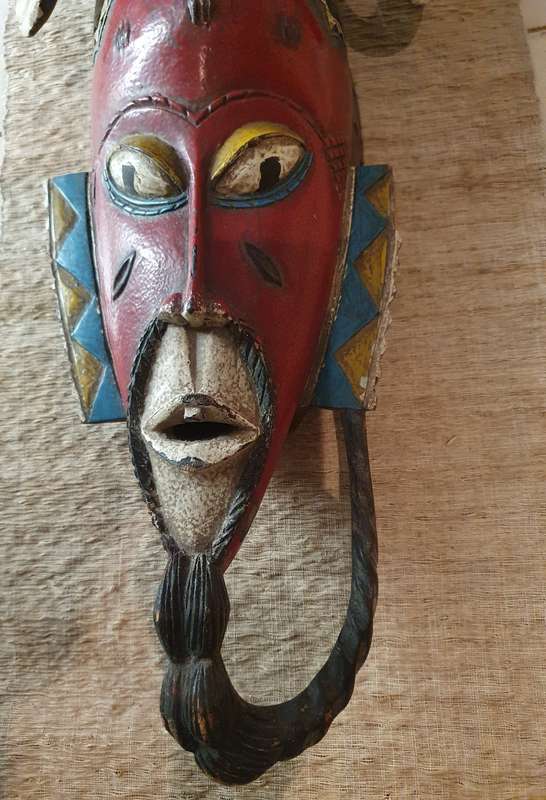 Carved Wooden African Mask