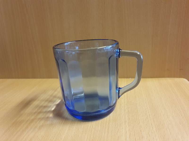 Cobalt Blue Glass Coffee Mugs
