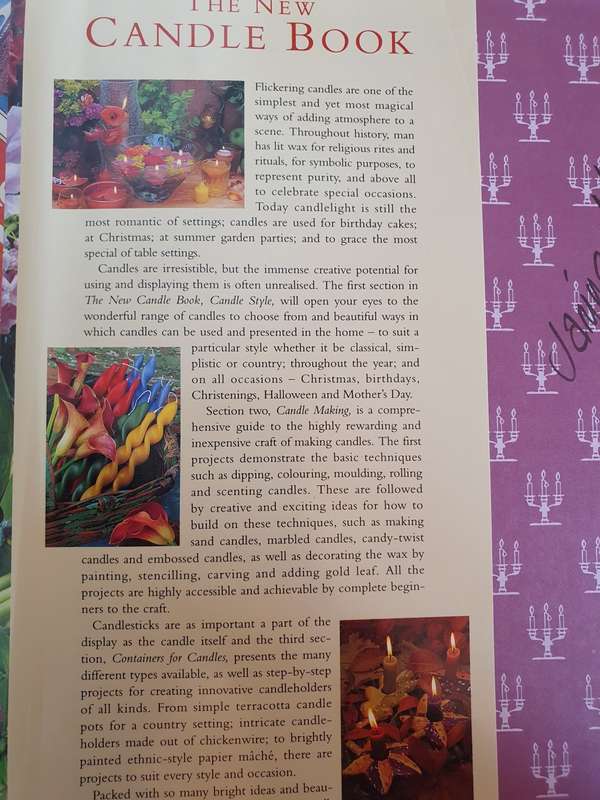 The New Candle Book - Ideas for Displaying, Using & Making Candles: Gloria Nicol (Hardcover)