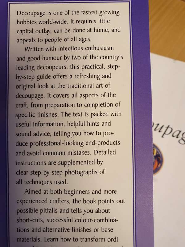Decoupage - A Practical,step-by-step guide: Tracy Boomer & Deborah Morbin (Paperback)