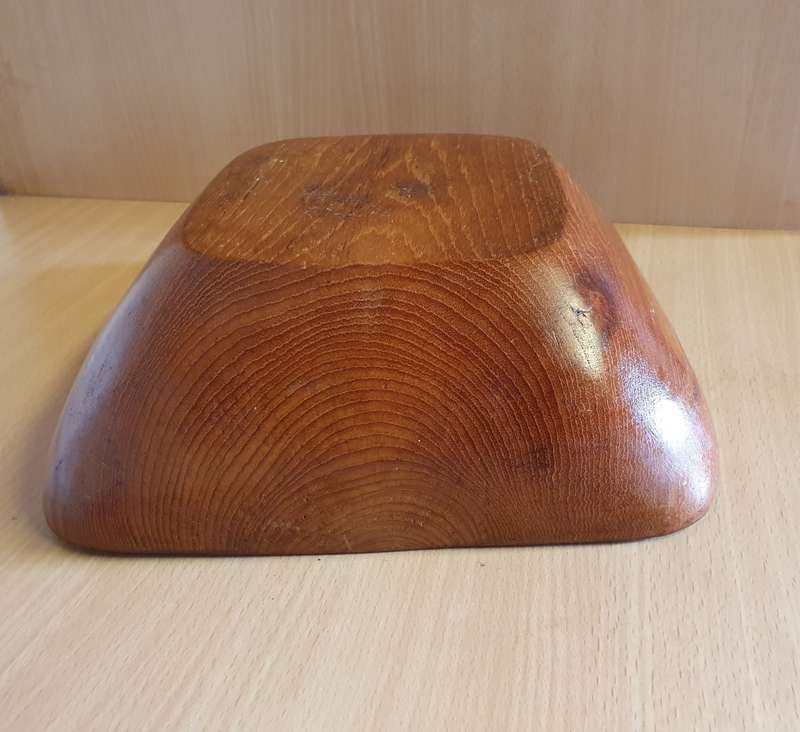 Square Wooden Bowl - 25cm x 25cm height 10cm