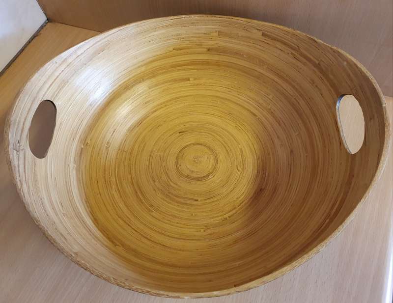 Oval Salad Bowl - Made in Vietnam (35cmx 32cm height 10cm)