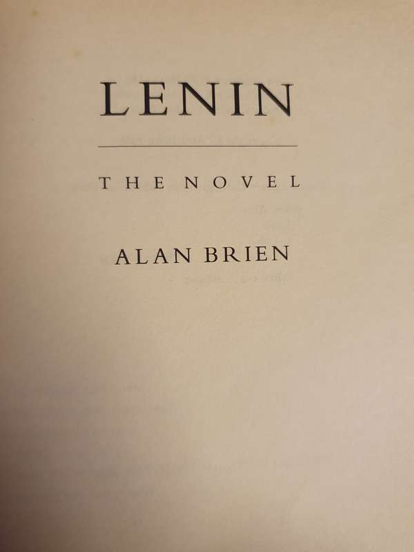 Lenin The Novel by Alan Brier (Hardcover)