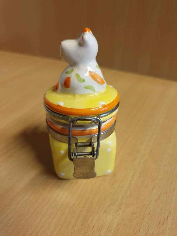 Mini Cow Figurine Storage Jar
