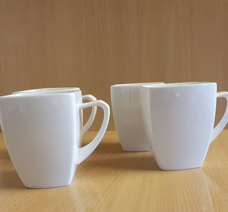 White Porcelain Coffee Mugs
