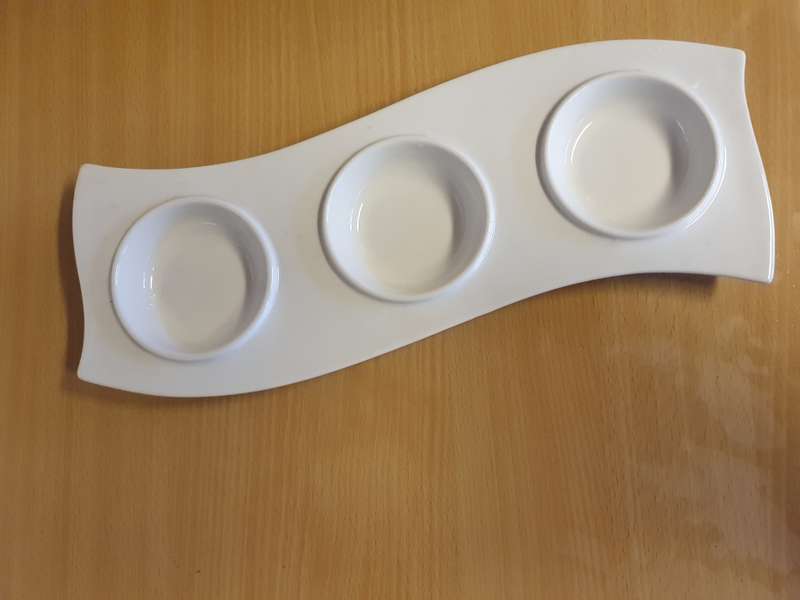 Long White Porcelain Dish