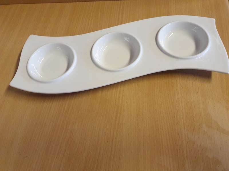 Long White Porcelain Dish