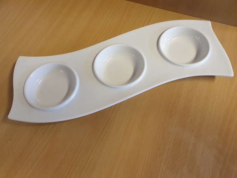 Long White Porcelain Dish