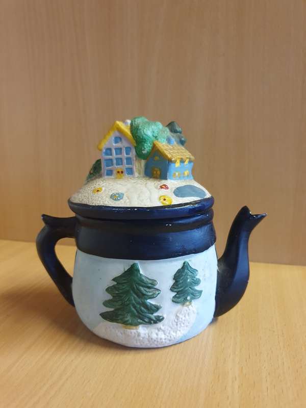 House Figurine Coffee Pot