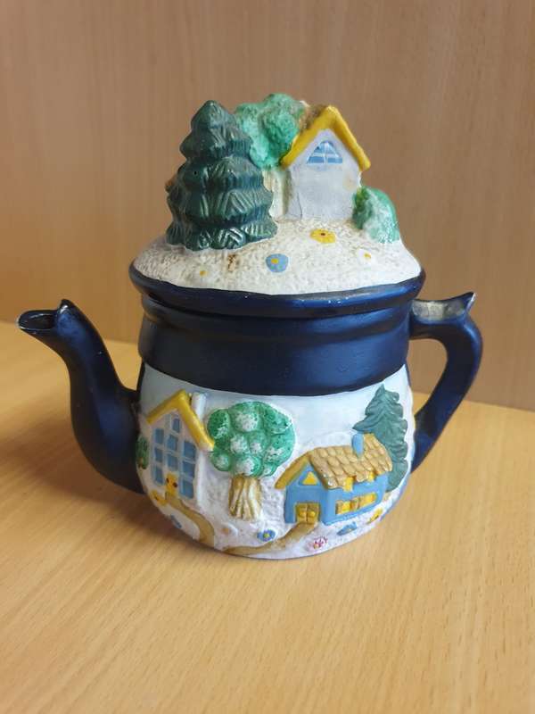 House Figurine Coffee Pot