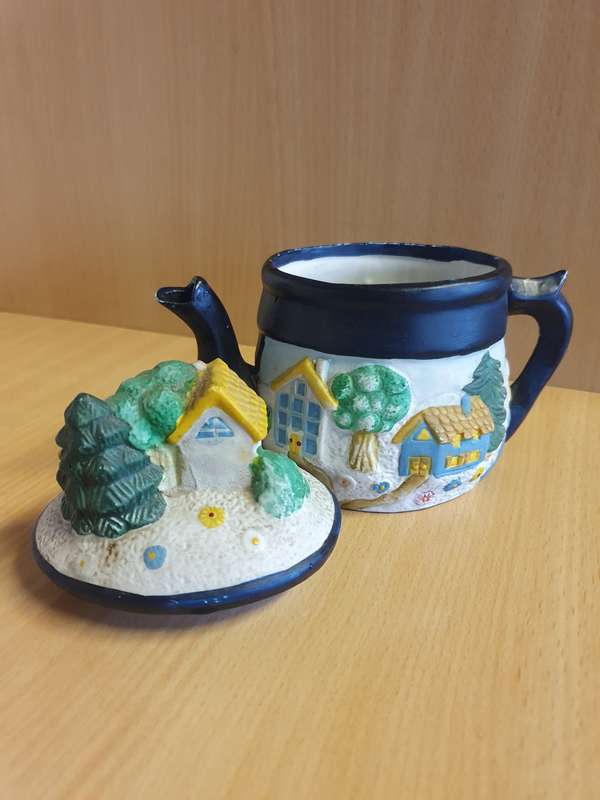 House Figurine Coffee Pot