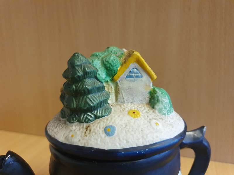 House Figurine Coffee Pot