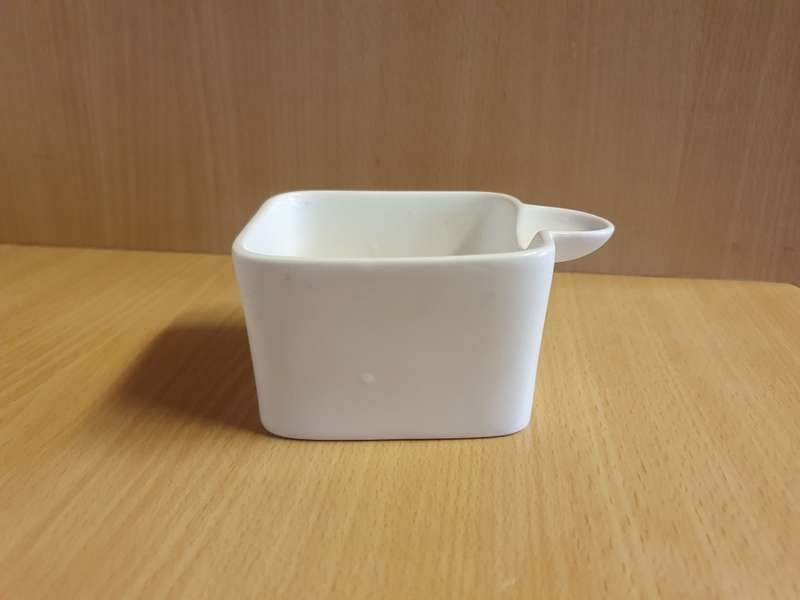 Set of 4 White Porcelain Snack Bowls