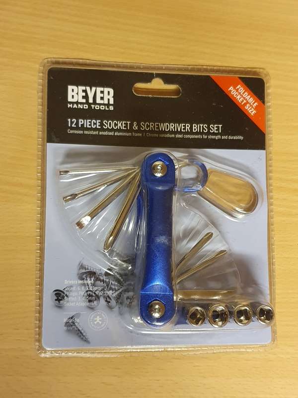 Beyer 12 Piece Socket & Screwdriver Bits Set