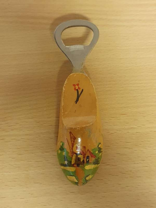 Wooden Dutch Shoe Bottle Opener