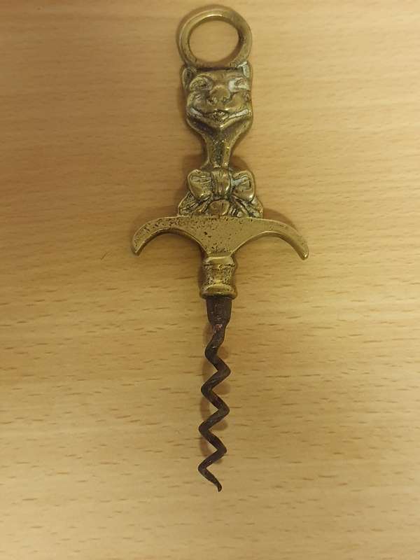 Vintage Brass Corkscrew