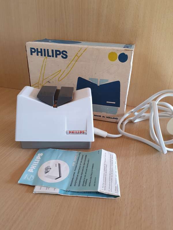 Vintage Philips Knife and Scissor Sharpener HM3600 S (Made in Holland)