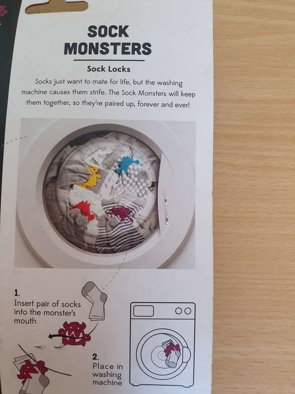 Sock Monsters - Laundry Sock Locks