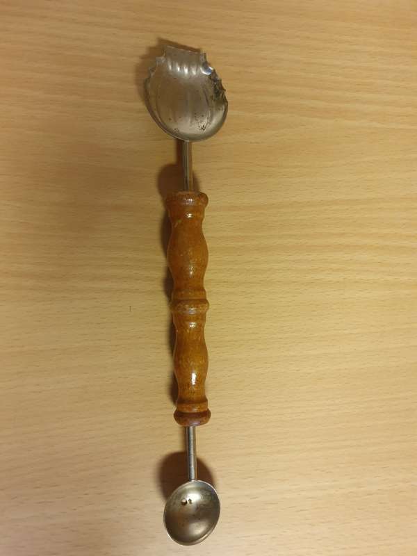 Lot of 6 Vintage Kitchen Tools (Melon baller, butter curler, peeler, bottle opener)