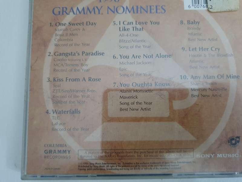 1996 Grammy Nominees - CD