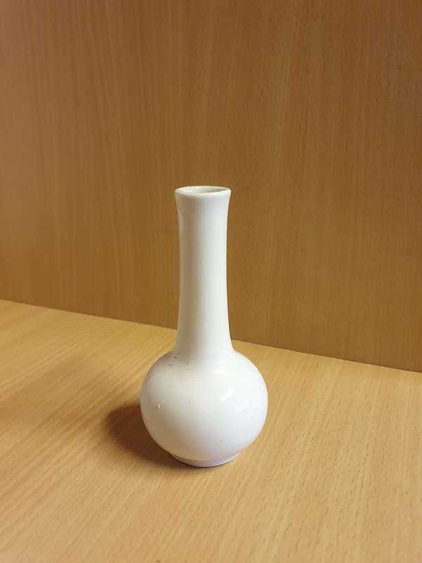 Small White Continental Vase