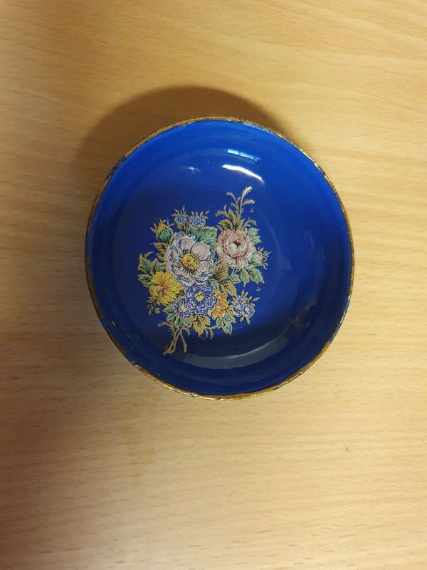 Small Round Cloisonne Pin Dish - width 7cm