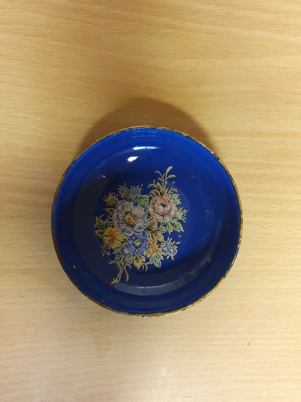 Small Round Cloisonne Pin Dish - width 7cm