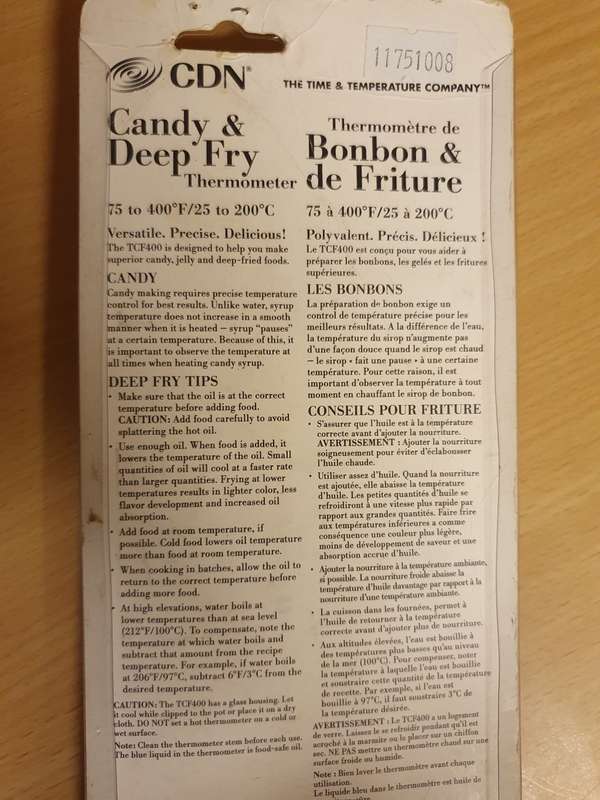 Candy & Deep Fry Thermometer