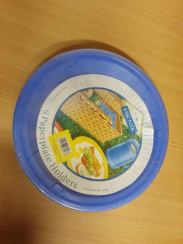 Set of 6 Plastic Paperplate Holders