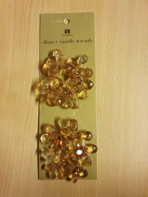 Set of 2 Dinner Candle Wreath