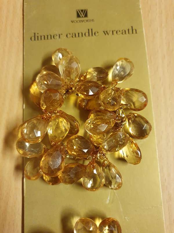 Set of 2 Dinner Candle Wreath