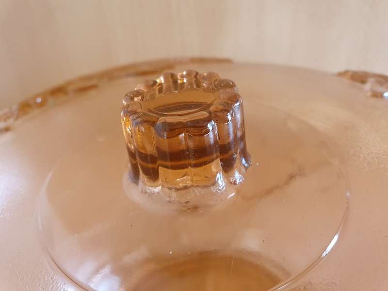 Vintage Fish Patterned Round Lidded Glass Dish