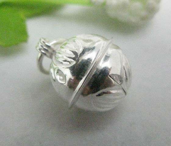 925 STERLING SILVER ROUND BELL CHARM