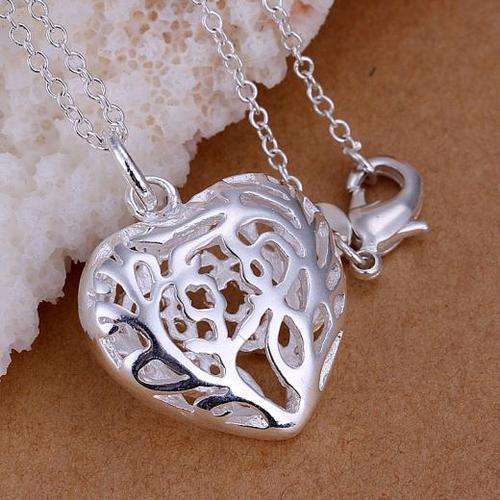AWESOME 925 SILVER FILIGREE PENDANT NECKLACE