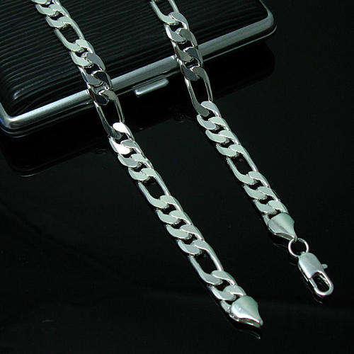 925 FIGARO MENS CHAIN - 4MM WITH GIFT BOX