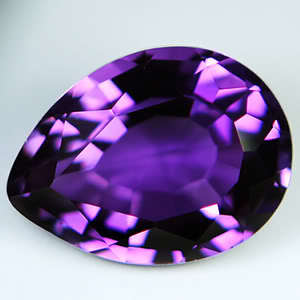 9.85ct AWESOME AAA DEEP PURPLE AMETHYST PEAR GEM
