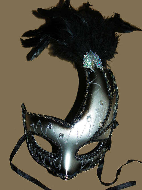 Festive Black Masquerade Mask